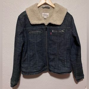 Levi's San Francisco Sherpa Lined Denim Jacket Full Zip Large